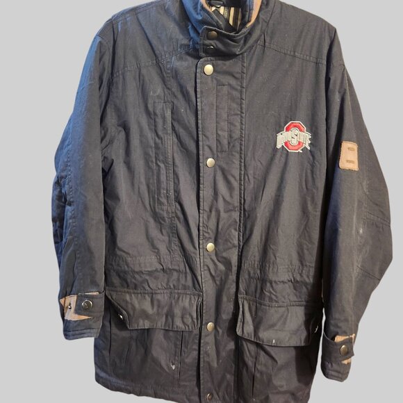 Ohio State University Winter Coat Holloway Mens Small Black Polyester/Nylon - Picture 1 of 10